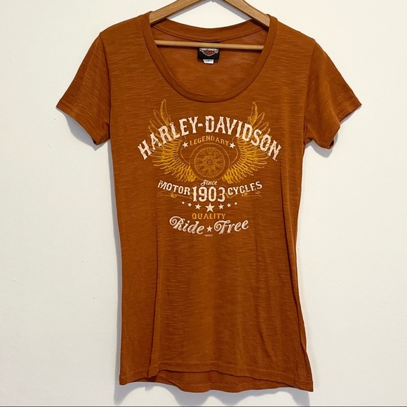 Harley Davidson Bravado Short Sleeve T Shirt Womens Size Medium - Picture 3 of 10